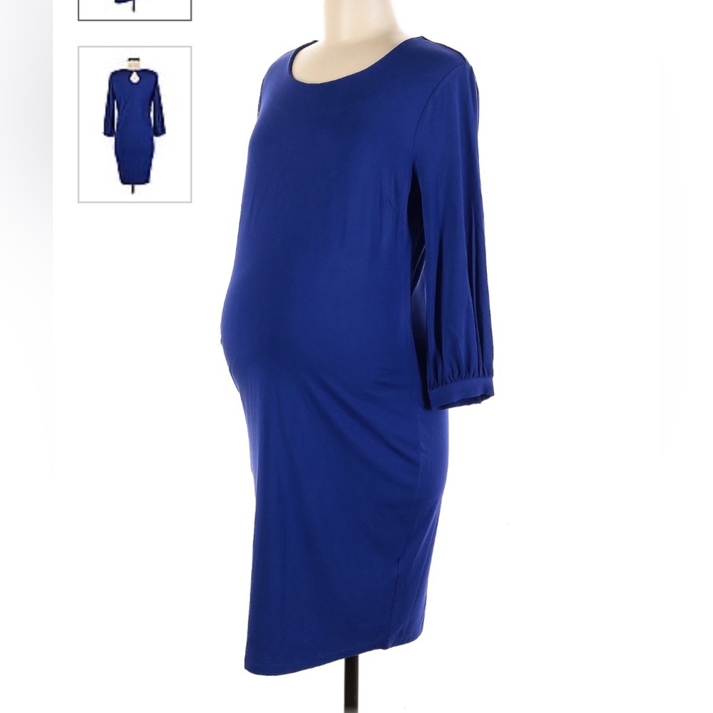 Rosie Pope blue casual maternity knee length women’s dress size medium